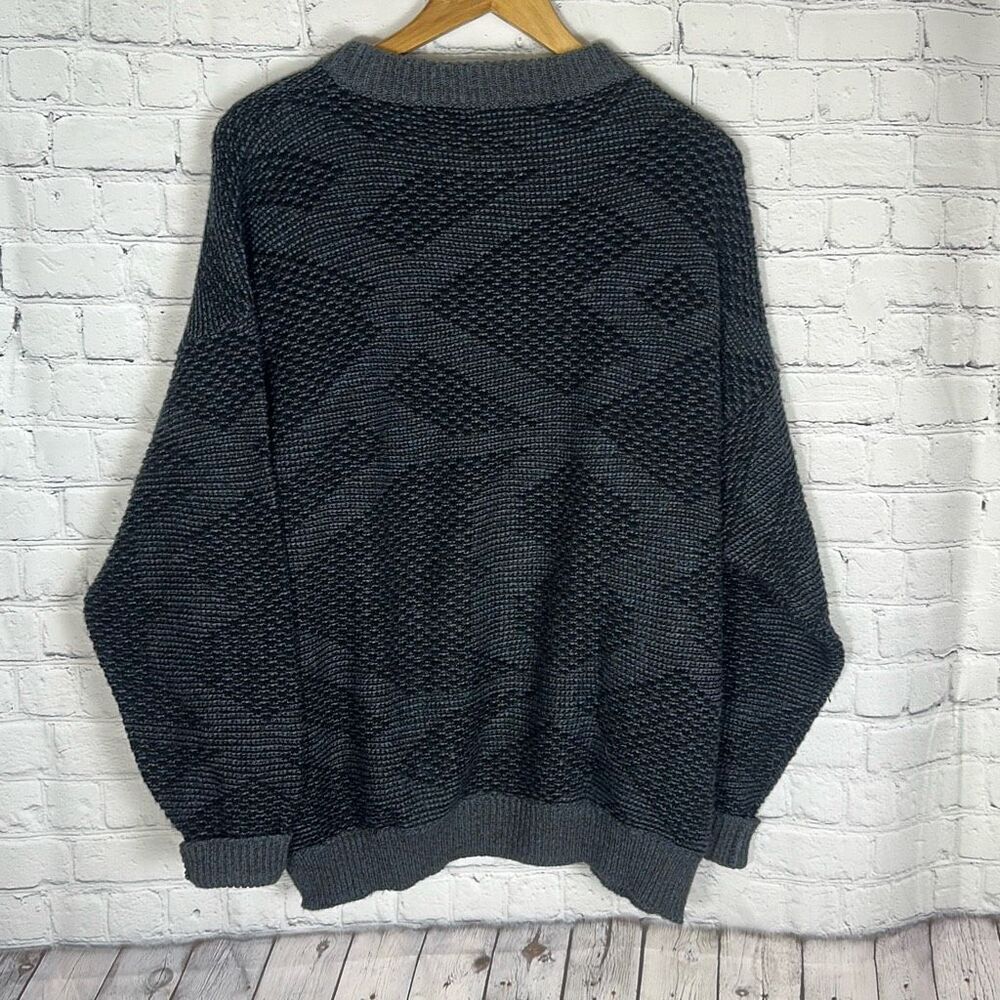 Via Italia Mens Large‎ Wool Alpaca Blend Sweater Italy VTG Preppy Academia